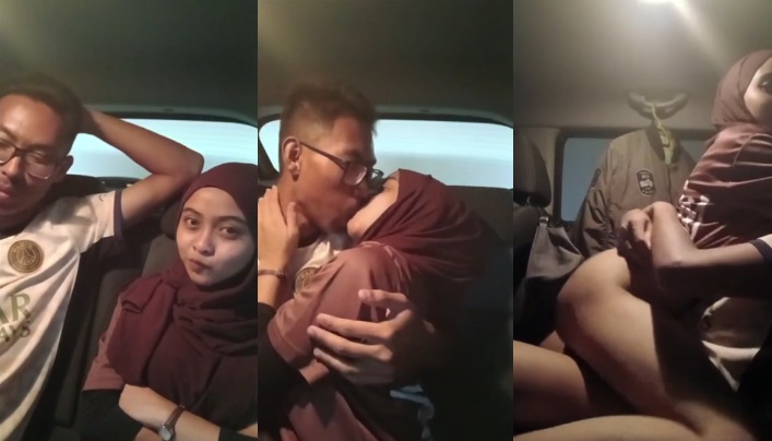 Gadis Berjilbab Nakal Ngentot Di Mobil, Nge-Ride Kontol Sampai Goyang-Goyang